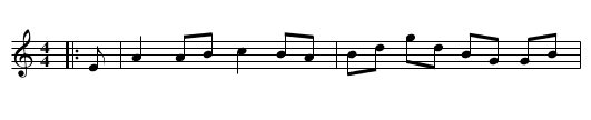 Lady Erskine - staff notation