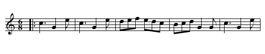 Lady Frances Pratt's Fancy - staff notation