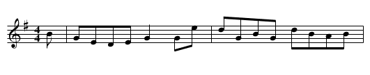 Lady Georgina Campbell - staff notation