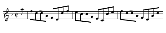 Lady Georgina Gordon - staff notation