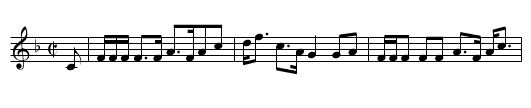 Lady Georgina Gordon's Reel - staff notation