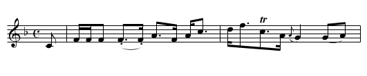 Lady Georgina Gordon's Strathspey - staff notation