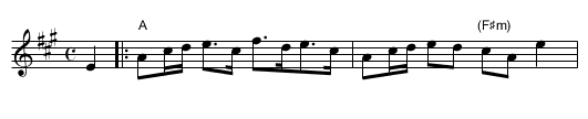 Lady Glasgow - staff notation
