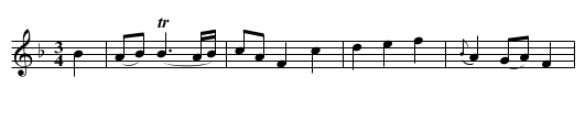 Lady Glencairn's Minuet - staff notation