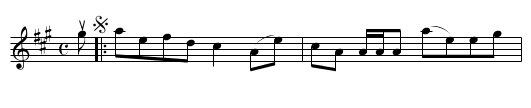 LADY GLENORCHY - staff notation