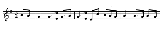 Lady Gordon's Minuet - staff notation