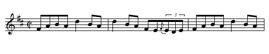 Lady Gordon's Reel [1] - staff notation