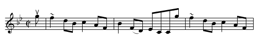 LADY GRACE DOUGLAS'S REEL - staff notation