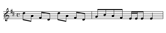 Lady Gray’s Reel - staff notation