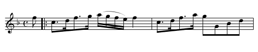 Lady Gray's Strathspey - staff notation