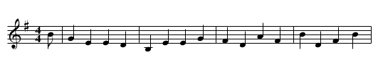 Lady Hamilton of Dalrymple - staff notation