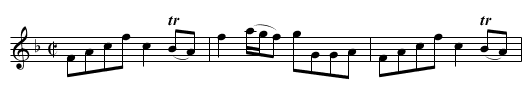 Lady Hariot Hope's Reel [1] - staff notation