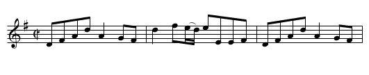 Lady Harriet Hope's Reel JBut.157 - staff notation
