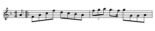Lady Harriot Hope's Reel - staff notation