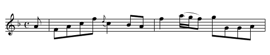 Lady Harriot Hope's Reel - staff notation