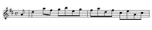 Lady Heathcote's Reel - staff notation