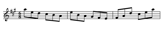 Lady Holderness's Jigg - staff notation