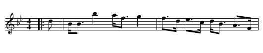 Lady Hope of Pinkie - staff notation