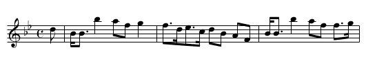 Lady Hope of Pinkie - staff notation