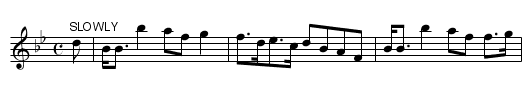 Lady Hope of Pinkie's Strathspey - staff notation