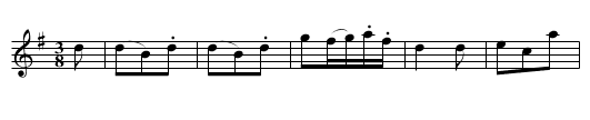 Lady Howards Waltz - staff notation