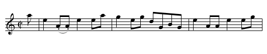Lady Hunter Blair's Reel - staff notation