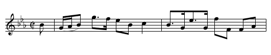 Lady Huntly's Strathspey - staff notation