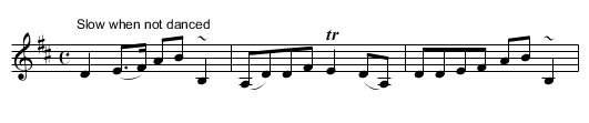 Lady Isabella Wemyss' Strathspey - staff notation