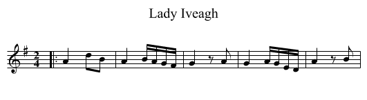 Lady Iveagh - staff notation