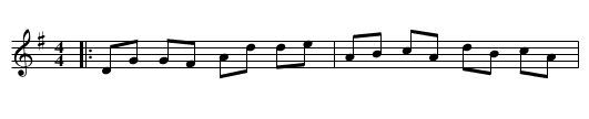 Lady Jane Gray's Reel - staff notation
