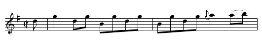 Lady Jane Neville - staff notation