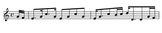 Lady Jane Taylor - staff notation