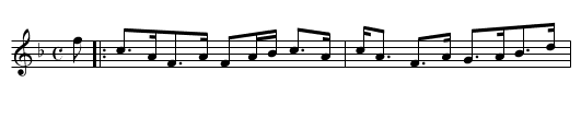 Lady Jardine - staff notation