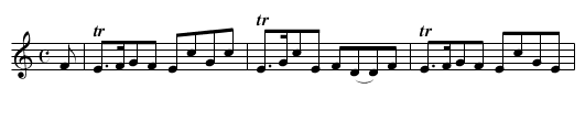 Lady Jemima Johnston's Reel - staff notation