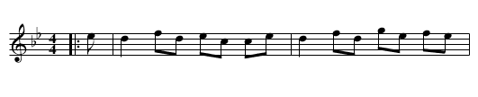 Lady L. Ramsay - staff notation