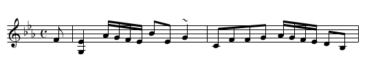 Lady Louisa Cornwallis' Strathspey - staff notation