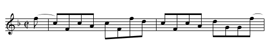 Lady Louisa Hamilton - staff notation