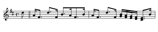Lady Lovat - staff notation