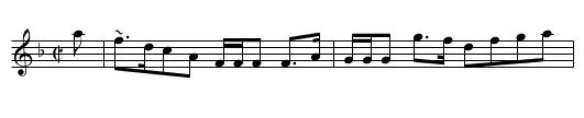 Lady Lucy Leslie Melville - staff notation