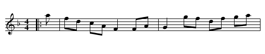 Lady Lucy Lesslie Melville - staff notation