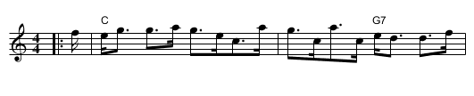 Lady Lucy Ramsay - staff notation