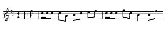 Lady MacKintosh - staff notation