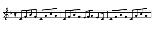 Lady Madalina Gordon's Reel - staff notation