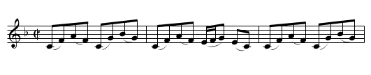Lady Madelina Gordon's Reel - staff notation