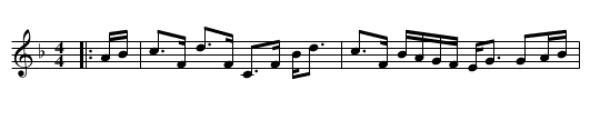 Lady Madelina Palmer's Strathspey - staff notation