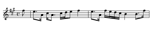 Lady Madelina Sinclair - staff notation