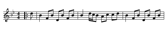 Lady Madelina Sinclair's Birthday - staff notation
