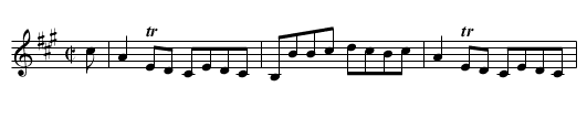 Lady Madelina Sinclair's Reel [1] - staff notation