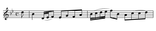 Lady Madelina Sinclair’s Reel [2] - staff notation