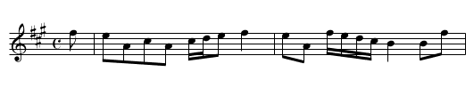 Lady Madelina Sinclair's Strathspey - staff notation